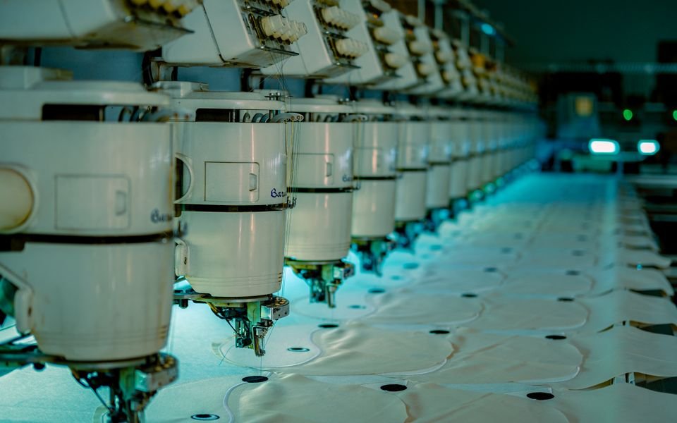 Wig production line inside the Luxe Lace factory
