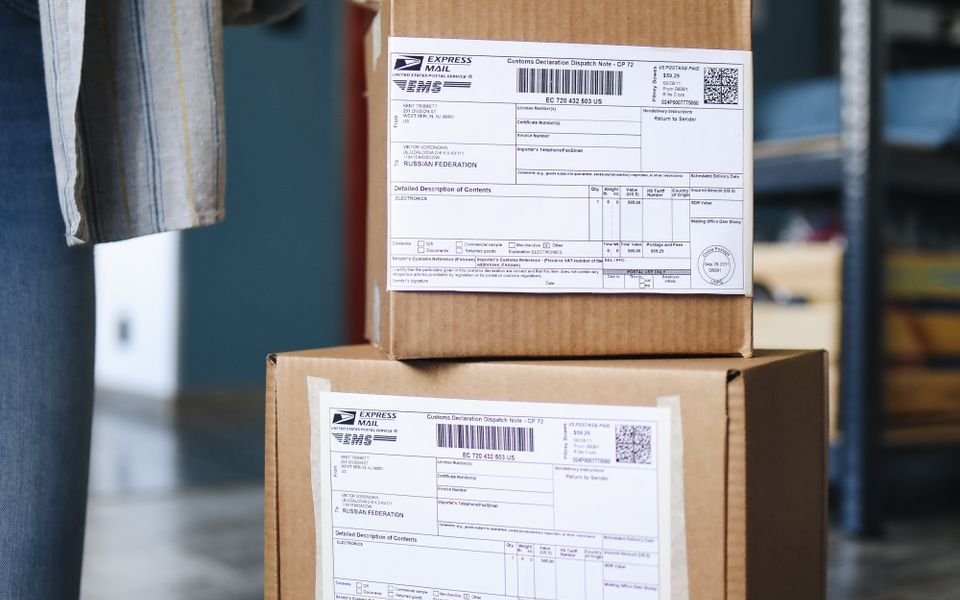Custom branded packaging ready for worldwide shipping